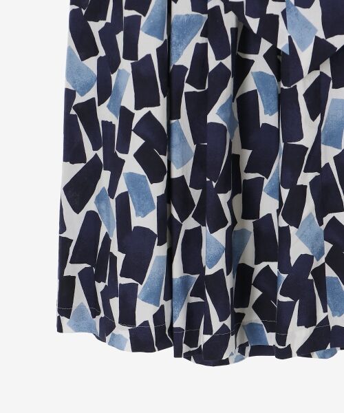 le.coeur blanc / ルクールブラン ロング・マキシ丈スカート | 幾何柄プリントリボン付ロングスカート | 詳細21