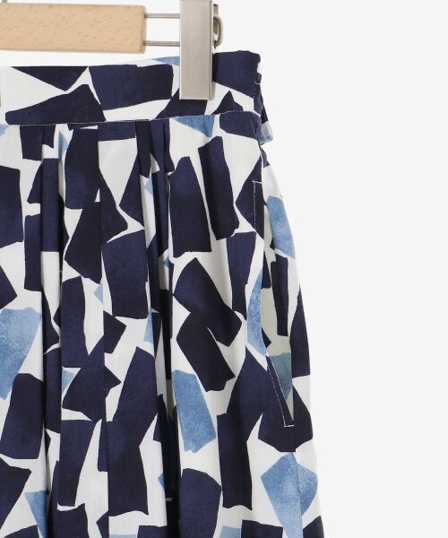 le.coeur blanc / ルクールブラン ロング・マキシ丈スカート | 幾何柄プリントリボン付ロングスカート | 詳細22