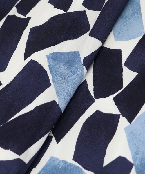 le.coeur blanc / ルクールブラン ロング・マキシ丈スカート | 幾何柄プリントリボン付ロングスカート | 詳細24