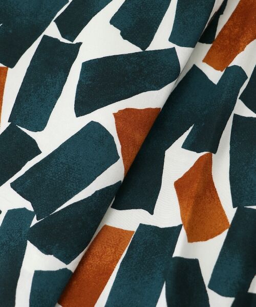 le.coeur blanc / ルクールブラン ロング・マキシ丈スカート | 幾何柄プリントリボン付ロングスカート | 詳細25