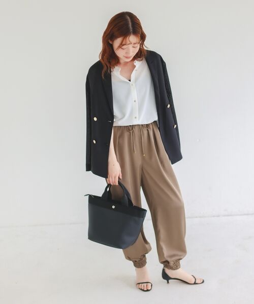 le.coeur blanc / ルクールブラン トートバッグ | シュリンク舟型2wayトート | 詳細5