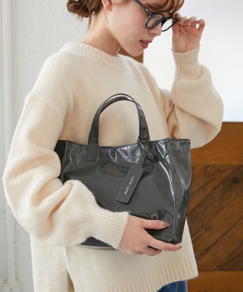 le.coeur blanc / ルクールブラン トートバッグ | エナメルトートバッグS | 詳細7