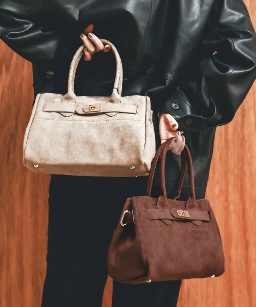 le.coeur blanc / ルクールブラン トートバッグ | スエードスクエアトート | 詳細1