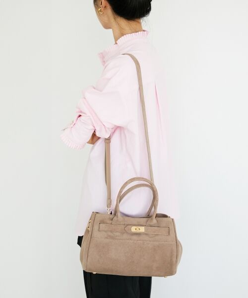 le.coeur blanc / ルクールブラン トートバッグ | スエードスクエアトート | 詳細10