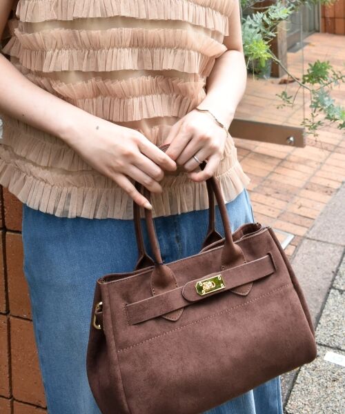 le.coeur blanc / ルクールブラン トートバッグ | スエードスクエアトート | 詳細14