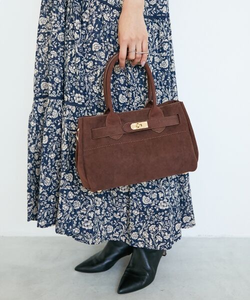 le.coeur blanc / ルクールブラン トートバッグ | スエードスクエアトート | 詳細25