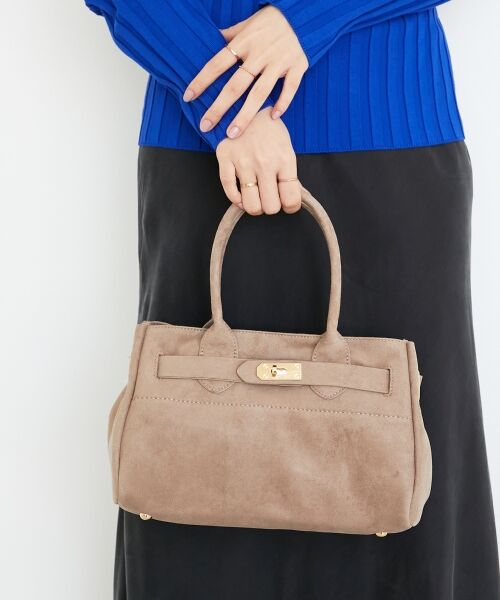 le.coeur blanc / ルクールブラン トートバッグ | スエードスクエアトート | 詳細6