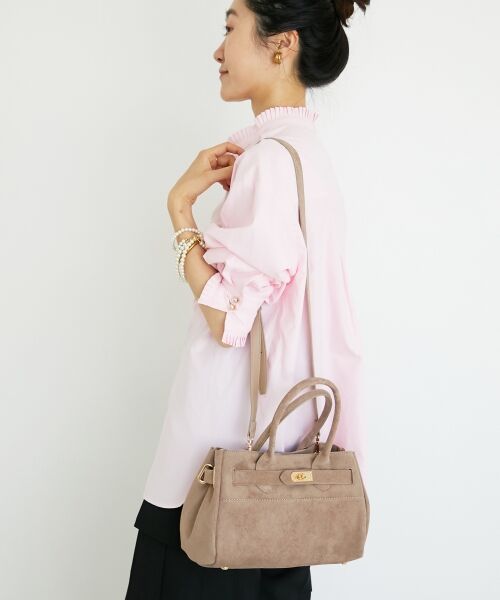 le.coeur blanc / ルクールブラン トートバッグ | スエードスクエアトート | 詳細9