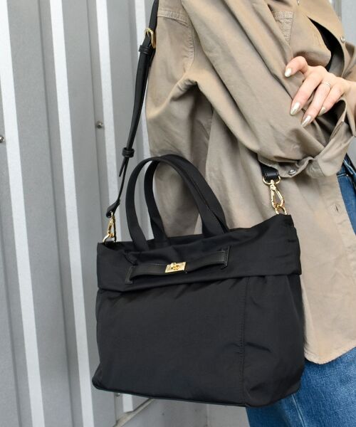 le.coeur blanc / ルクールブラン トートバッグ | ナイロンベルトデザイン2wayトート | 詳細6