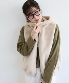 le.coeur blanc / ルクールブラン その他アウター | ファーフードベスト