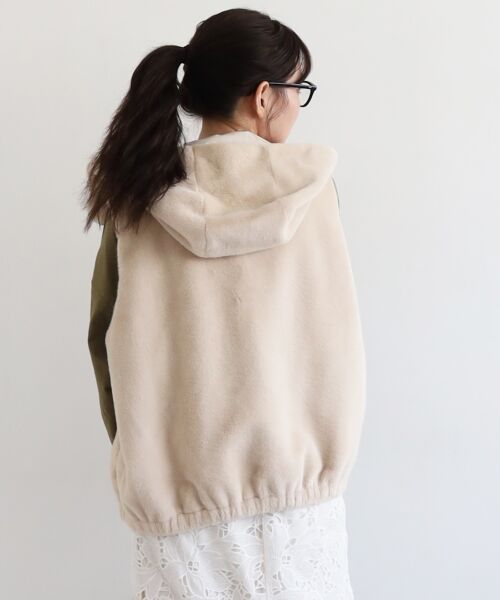 le.coeur blanc / ルクールブラン その他アウター | ファーフードベスト | 詳細12