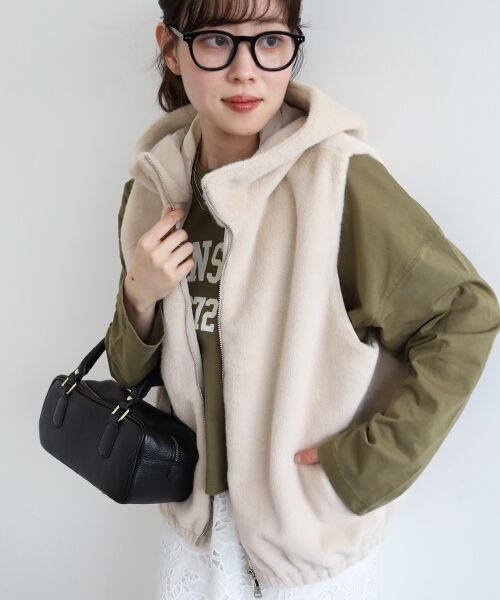 le.coeur blanc / ルクールブラン その他アウター | ファーフードベスト | 詳細14