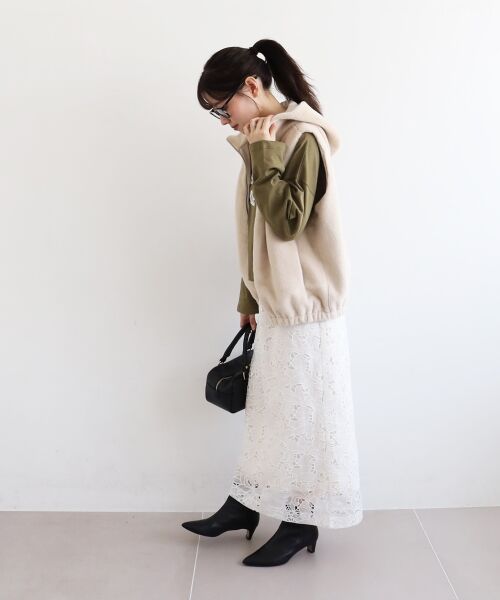 le.coeur blanc / ルクールブラン その他アウター | ファーフードベスト | 詳細16