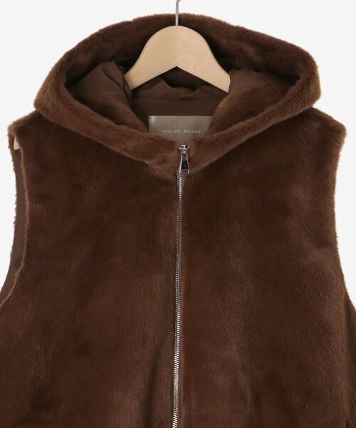 le.coeur blanc / ルクールブラン その他アウター | ファーフードベスト | 詳細20