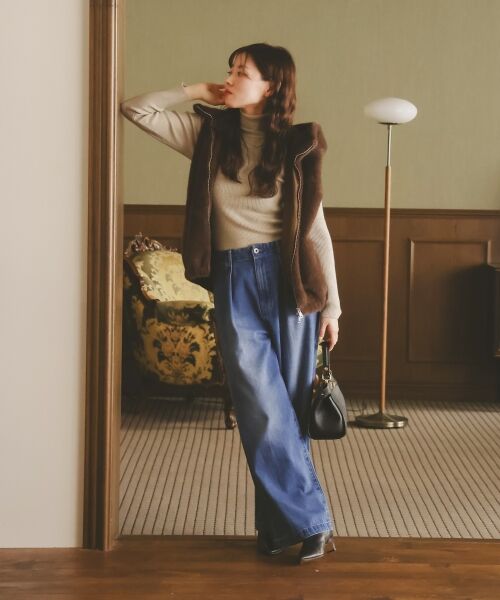 le.coeur blanc / ルクールブラン その他アウター | ファーフードベスト | 詳細7