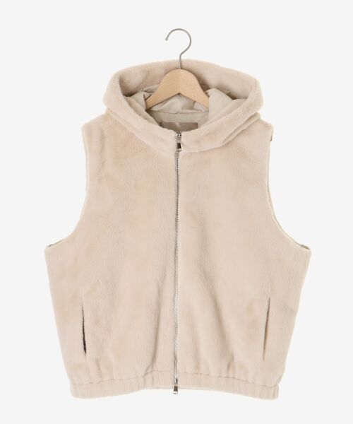 le.coeur blanc / ルクールブラン その他アウター | ファーフードベスト | 詳細8