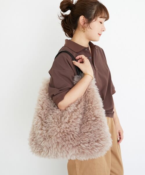 le.coeur blanc / ルクールブラン トートバッグ | ビッグエコファーバッグ | 詳細10