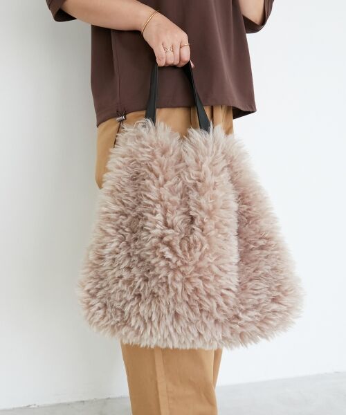 le.coeur blanc / ルクールブラン トートバッグ | ビッグエコファーバッグ | 詳細12