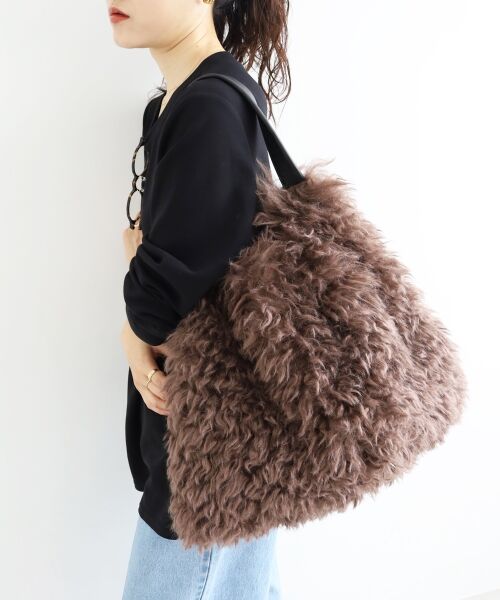 le.coeur blanc / ルクールブラン トートバッグ | ビッグエコファーバッグ | 詳細2