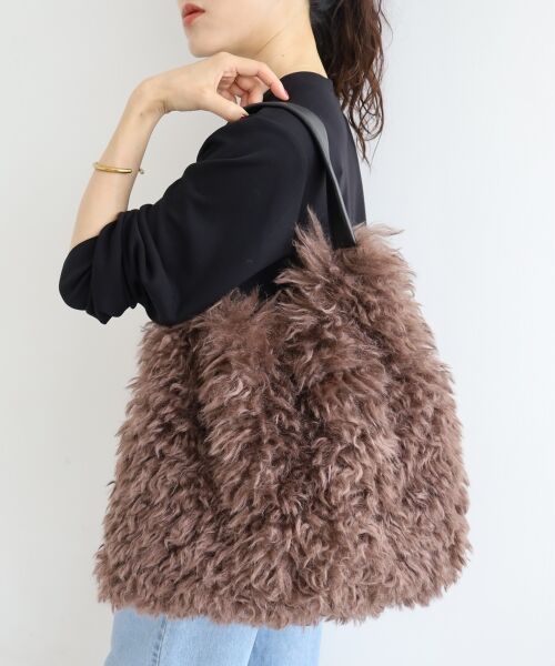 le.coeur blanc / ルクールブラン トートバッグ | ビッグエコファーバッグ | 詳細3