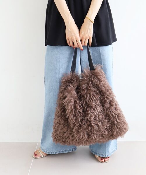 le.coeur blanc / ルクールブラン トートバッグ | ビッグエコファーバッグ | 詳細5