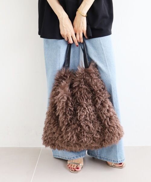 le.coeur blanc / ルクールブラン トートバッグ | ビッグエコファーバッグ | 詳細6