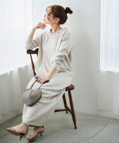 le.coeur blanc / ルクールブラン ロング・マキシ丈ワンピース | 《WEB限定アイテム》パーカーライクデザインワンピース