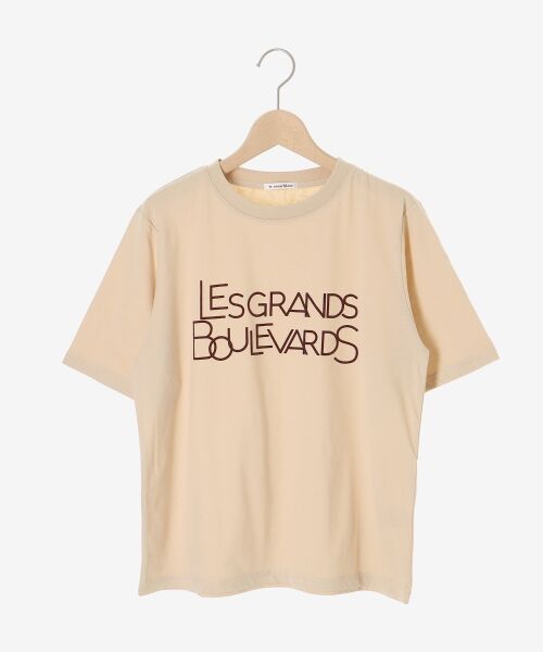 le.coeur blanc / ルクールブラン Tシャツ | 《手洗い可能》Les Grands BoulevardsロゴTシャツ | 詳細1
