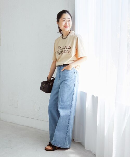 le.coeur blanc / ルクールブラン Tシャツ | 《手洗い可能》Les Grands BoulevardsロゴTシャツ | 詳細16