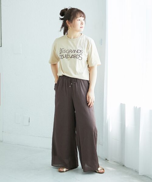 le.coeur blanc / ルクールブラン Tシャツ | 《手洗い可能》Les Grands BoulevardsロゴTシャツ | 詳細21