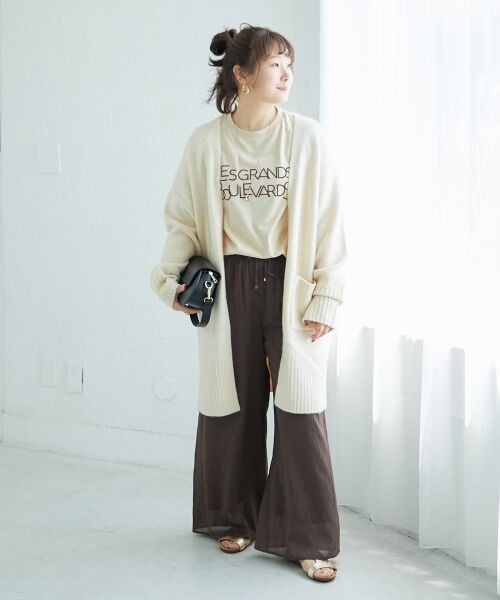 le.coeur blanc / ルクールブラン Tシャツ | 《手洗い可能》Les Grands BoulevardsロゴTシャツ | 詳細22