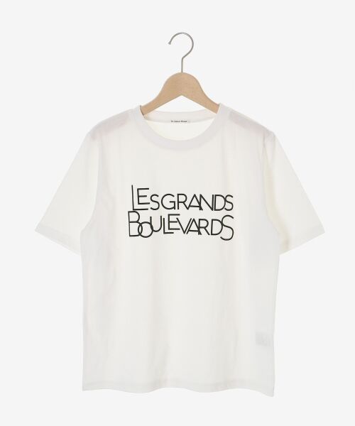 le.coeur blanc / ルクールブラン Tシャツ | 《手洗い可能》Les Grands BoulevardsロゴTシャツ | 詳細24