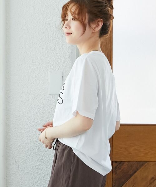 le.coeur blanc / ルクールブラン Tシャツ | 《手洗い可能》Les Grands BoulevardsロゴTシャツ | 詳細27