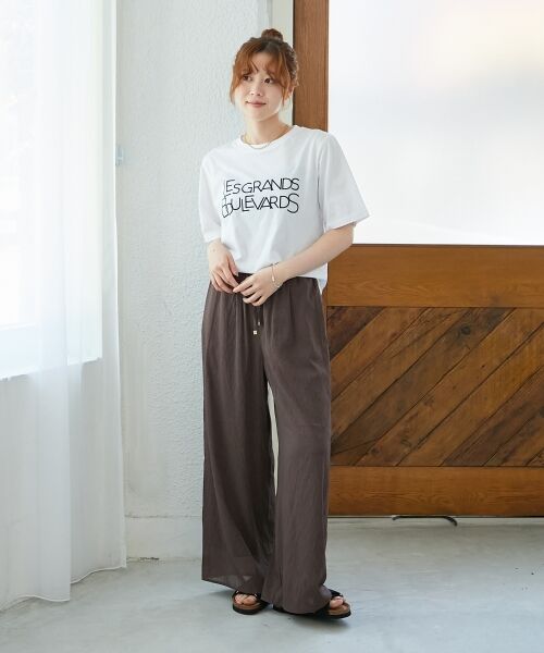 le.coeur blanc / ルクールブラン Tシャツ | 《手洗い可能》Les Grands BoulevardsロゴTシャツ | 詳細28