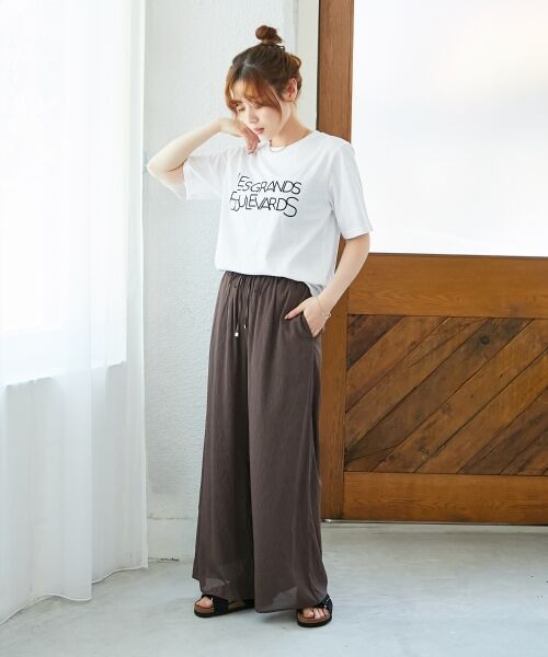 le.coeur blanc / ルクールブラン Tシャツ | 《手洗い可能》Les Grands BoulevardsロゴTシャツ | 詳細29