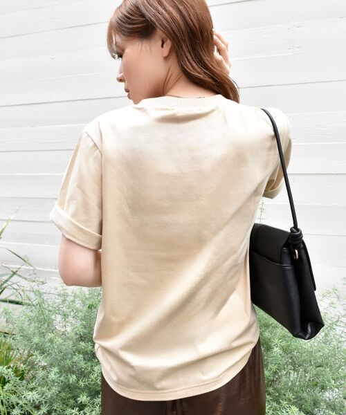 le.coeur blanc / ルクールブラン Tシャツ | 《手洗い可能》Les Grands BoulevardsロゴTシャツ | 詳細5