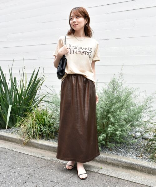 le.coeur blanc / ルクールブラン Tシャツ | 《手洗い可能》Les Grands BoulevardsロゴTシャツ | 詳細6