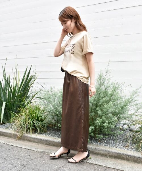 le.coeur blanc / ルクールブラン Tシャツ | 《手洗い可能》Les Grands BoulevardsロゴTシャツ | 詳細7