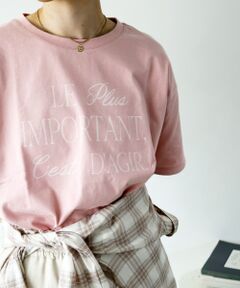 le.coeur blanc / ルクールブラン Tシャツ | 《手洗い可能》Le plusロゴTシャツ