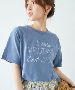 le.coeur blanc / ルクールブラン Tシャツ | 《手洗い可能》Le plusロゴTシャツ