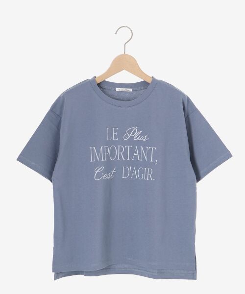 le.coeur blanc / ルクールブラン Tシャツ | 《手洗い可能》Le plusロゴTシャツ | 詳細1