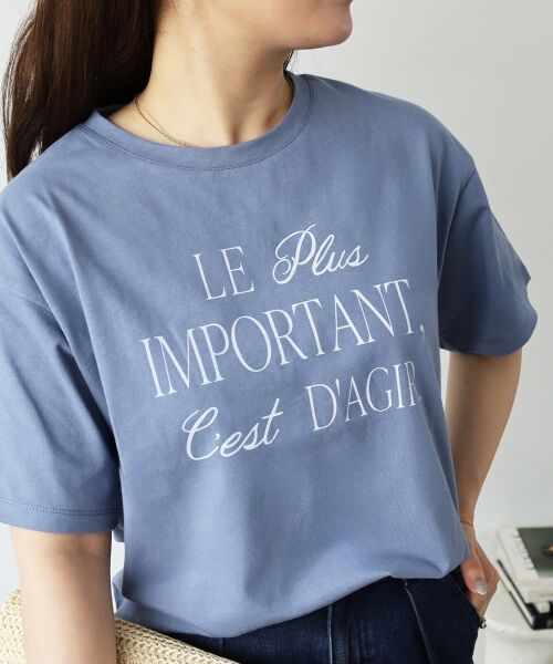 le.coeur blanc / ルクールブラン Tシャツ | 《手洗い可能》Le plusロゴTシャツ | 詳細12