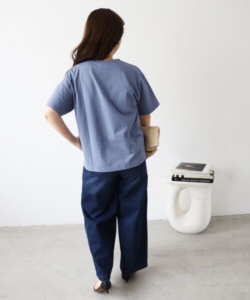 le.coeur blanc / ルクールブラン Tシャツ | 《手洗い可能》Le plusロゴTシャツ | 詳細15