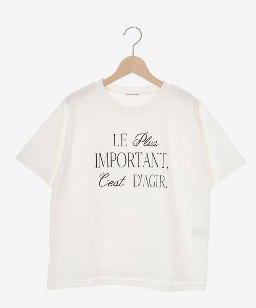 le.coeur blanc / ルクールブラン Tシャツ | 《手洗い可能》Le plusロゴTシャツ | 詳細16