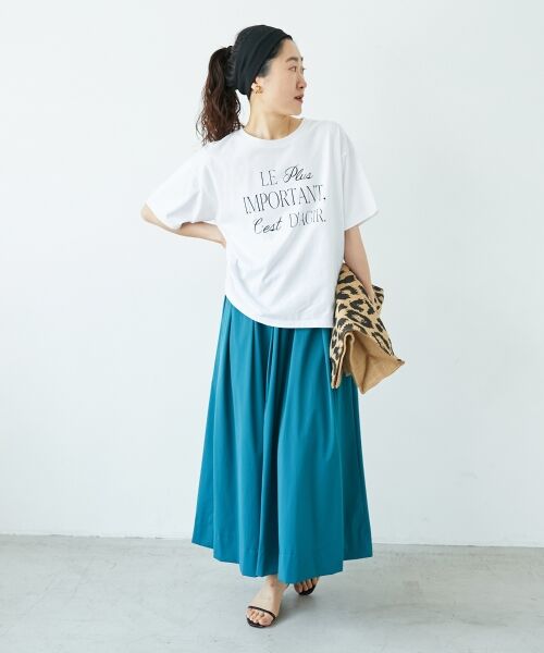 le.coeur blanc / ルクールブラン Tシャツ | 《手洗い可能》Le plusロゴTシャツ | 詳細19