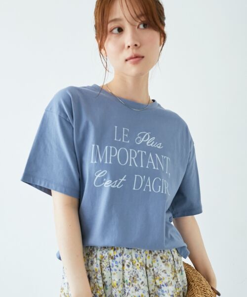 le.coeur blanc / ルクールブラン Tシャツ | 《手洗い可能》Le plusロゴTシャツ | 詳細2