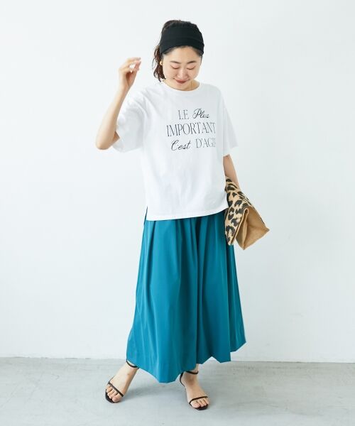 le.coeur blanc / ルクールブラン Tシャツ | 《手洗い可能》Le plusロゴTシャツ | 詳細20