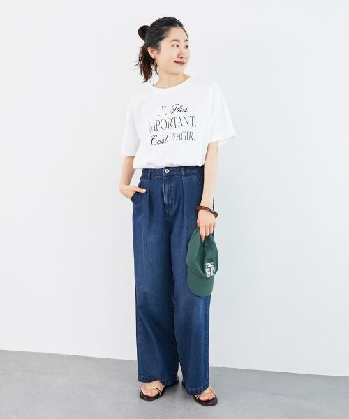 le.coeur blanc / ルクールブラン Tシャツ | 《手洗い可能》Le plusロゴTシャツ | 詳細26