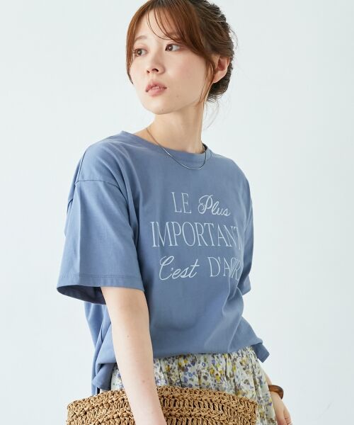 le.coeur blanc / ルクールブラン Tシャツ | 《手洗い可能》Le plusロゴTシャツ | 詳細3