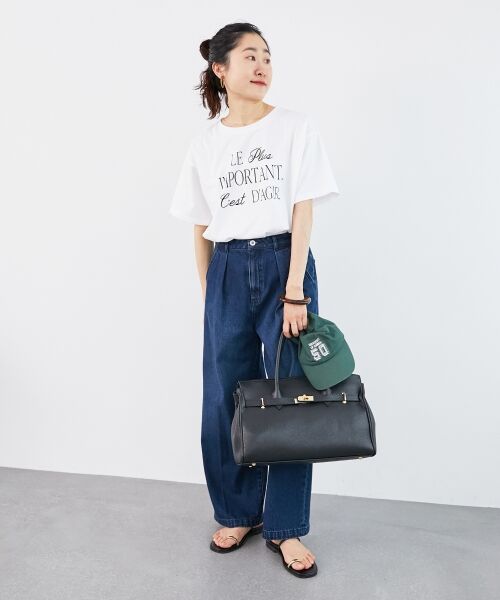 le.coeur blanc / ルクールブラン Tシャツ | 《手洗い可能》Le plusロゴTシャツ | 詳細30